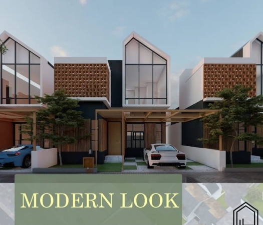 RUMAH MODERN CLUSTER CANTIK 2 LANTAI, TIPE 90 , JALAN RAWA INDAH